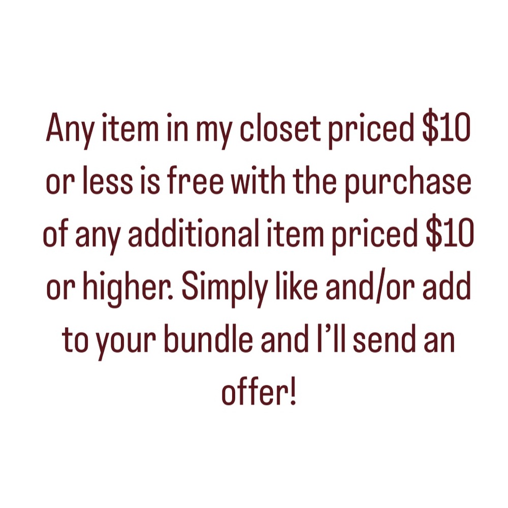 Buy one ☝️$10, get one FREE ⬇️$10. Add to your bundle and save!